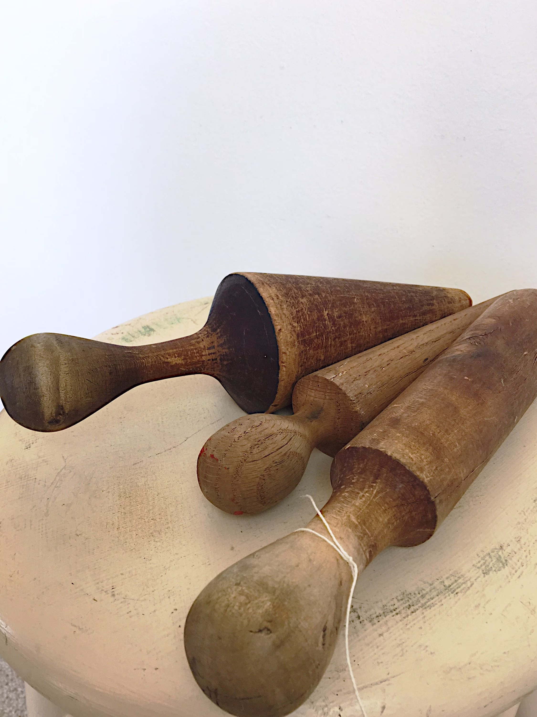 Vintage Wooden Pestles, Wood Mashers, Primitive Kitchen Collection, Farmhouse Decor