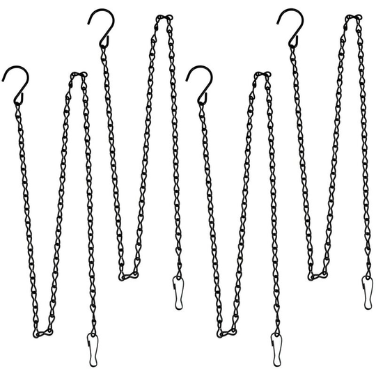 5-Pack 19.7' Hanging Chain Optional, Garden Plant Hanger for Bird Feeders, Billboards, Chalkboards, Plant Pots, Lanterns, Wind Chimes and Decorative