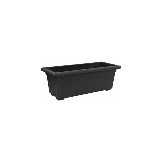 2 x 70cm Large Plastic Flower Herbs Planter Trough Plant Pot Outdoor Garden Long