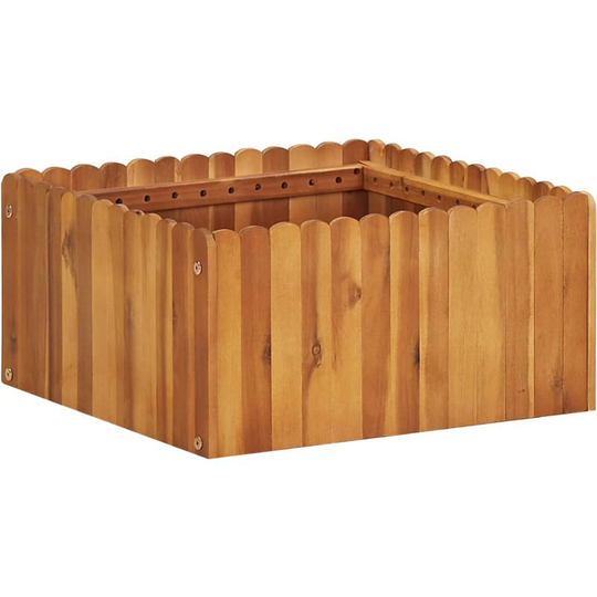 Topdeal - Garden Planter 50x50x25 cm Solid Acacia Wood VDTD29899