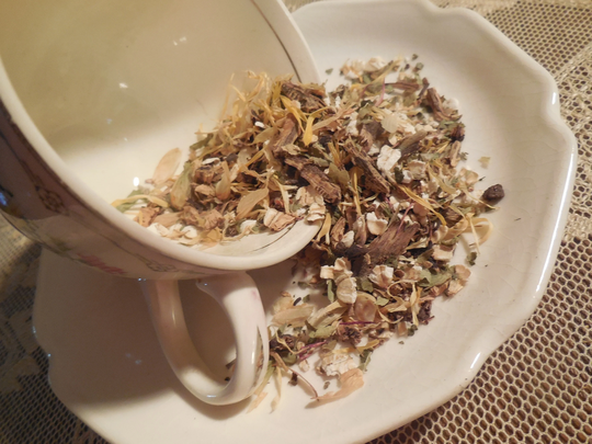 Menopause Women's Loose Herbal Tea, No Caffeine, Black Cohosh, Hops, Oats