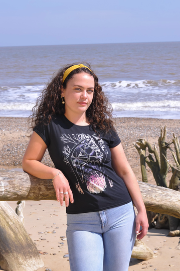 Sunrise Women Tshirt, 100% Organic Cotton, Eco Friendly Inks, Tree Planting Tee