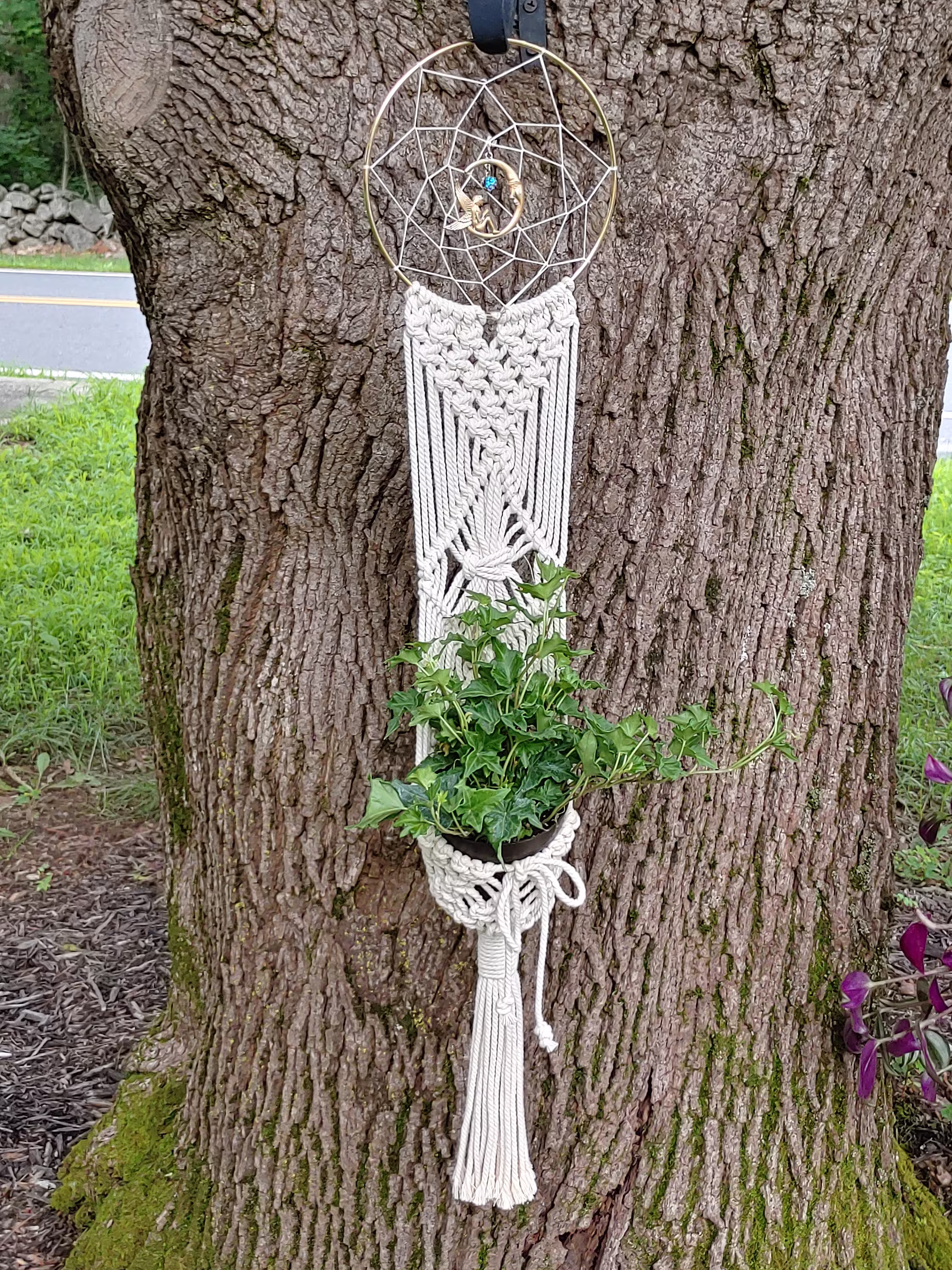Suncatcher Plant Holder ~~ Boho Hanger Wall Decor Small Hanging Planter