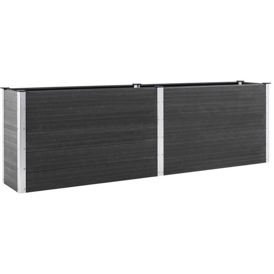 Garden Raised Bed 200x100x91 cm wpc Grey Vidaxl Grey