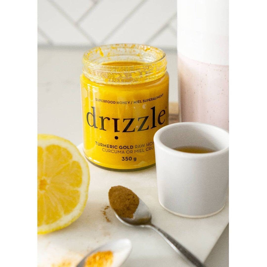 Turmeric Gold Honey | Superfood Honey, Canadian Made, Gifts, Latte, Anti-Inflammatory, Immune Boosting, Cooking Gift