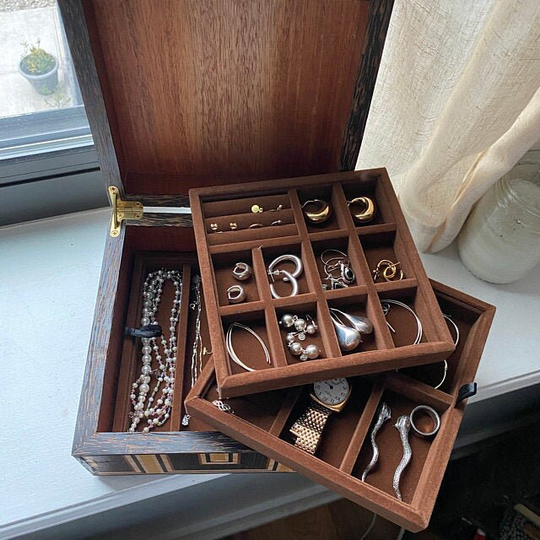 Jewelry Organizer Tray, Box Drawer Inserts, Storage, Display, Stackable Trays, Storage Stand