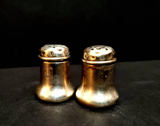 Mid Century Gorham Sterling Miniature Salt & Pepper Shakers A3135