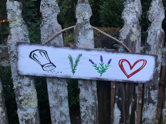Salt, Rosmary, Lavender, & Love Signs. Practical Magic. Witchy Magical Sign