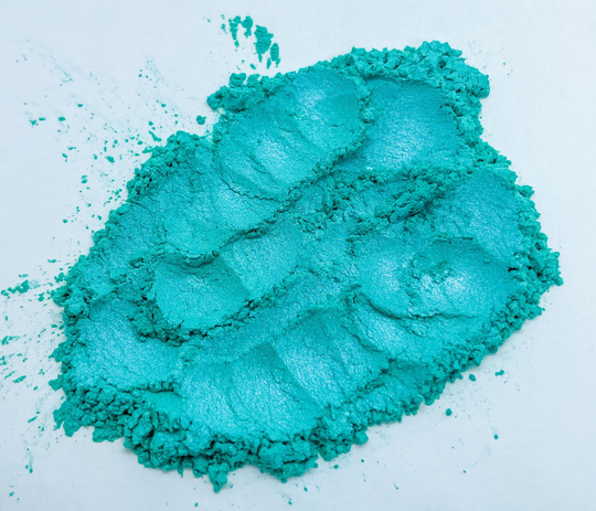 Oasis #008 Aqua Blue Mica Powder 3 Gram Jar Soap Making Epoxy Crafts Slime Lip Gloss Cosmetic Safe Tumblers Ships Usa