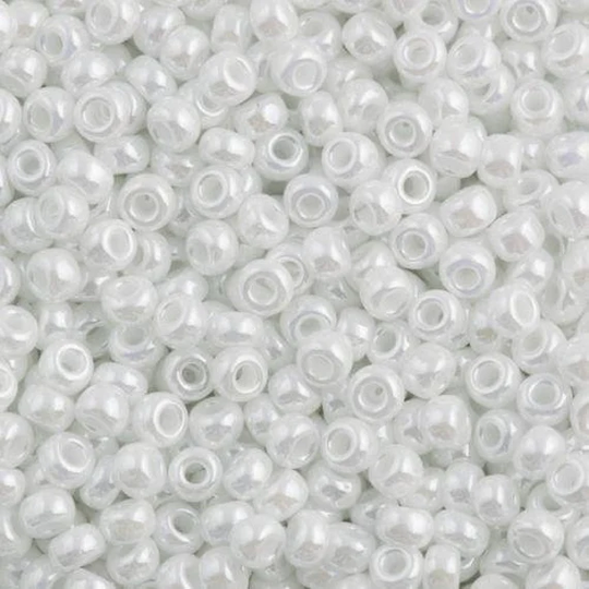 Miyuki Seed Beads 11/0 White Ceylon , 0528-New