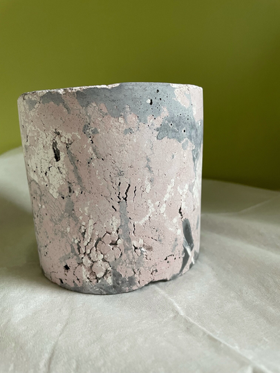 Concrete Vessel/Planter/ Cement Planter Plant Pot Succulent Container Black White Pink