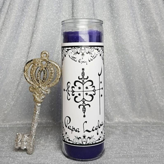 Papa Legba Dedicated Candle, Racine Rada Lwa, Master Of Communication & Ginen . Haitian Vodou, New Orleans Voodoo, Hoodoo Rootwork