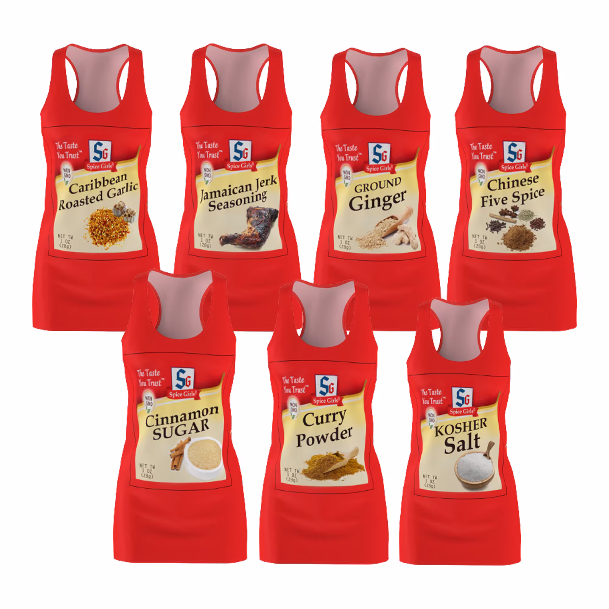Spice Girls Group Halloween Costumes, Costumes For Teachers Friends Family Sisters, Food Seasoning Dresses Women Teens