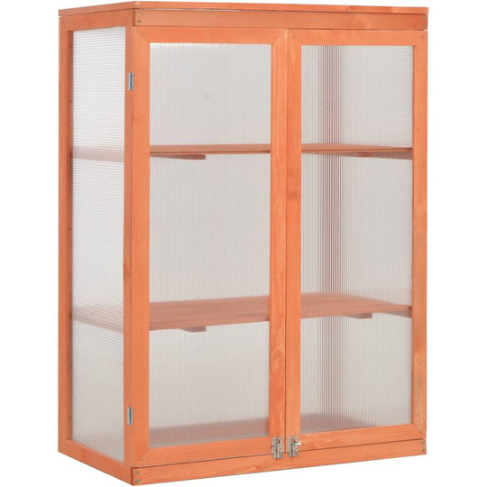 Devenirriche - Greenhouse Wood 75x47x109 cm - Brown