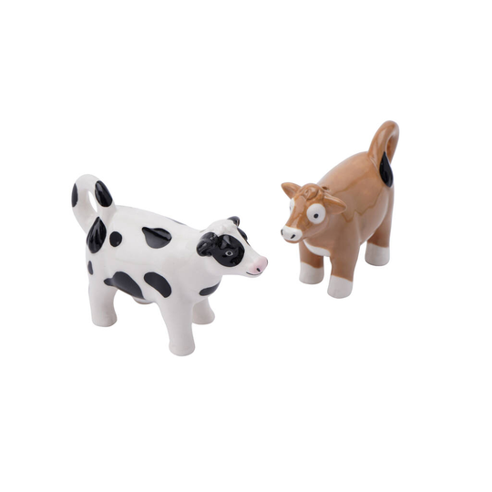 Cow Salt And Pepper Shakers In Gift Box