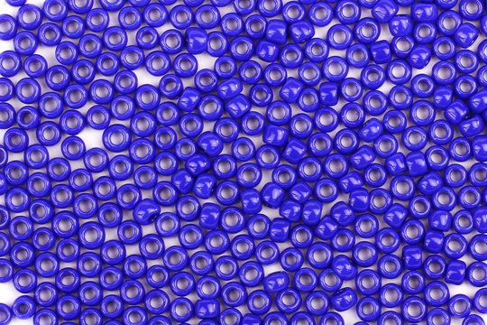 Size 8/0 Opaque Bright Blue Seed Beads, 10G Beads For Jewellery Making, Embroidery & Bead Weaving