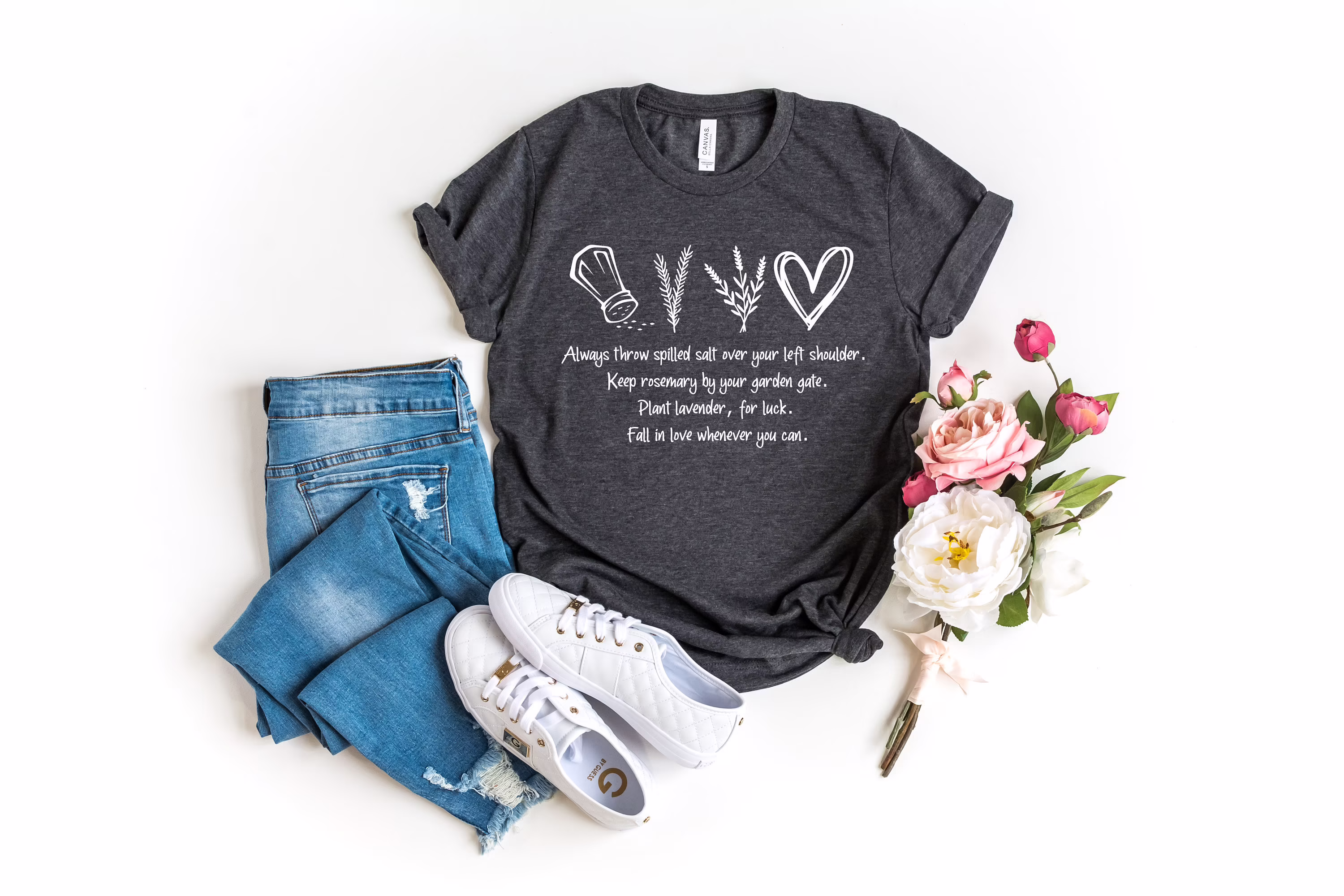 Practical Magic Shirt, Salt Rosemary Lavender Love Inspirational Spell Shirt