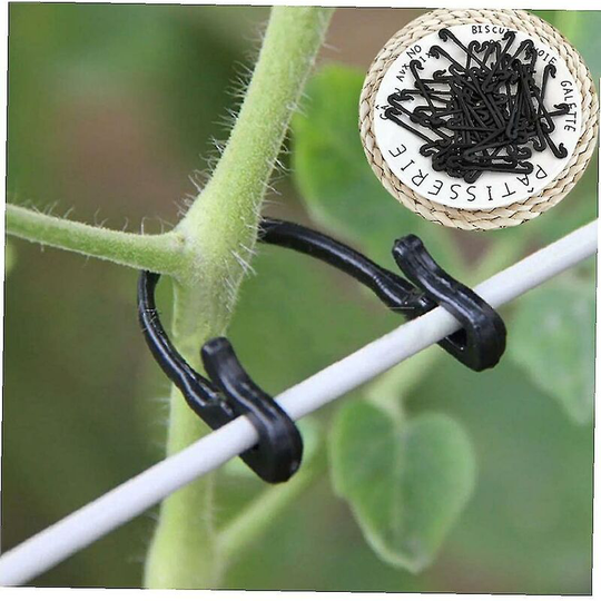 400pcs Garden Plant Vines Tied Buckle Fixed Lashing Hook Agricultural Greenhouse Vegetable Gadget