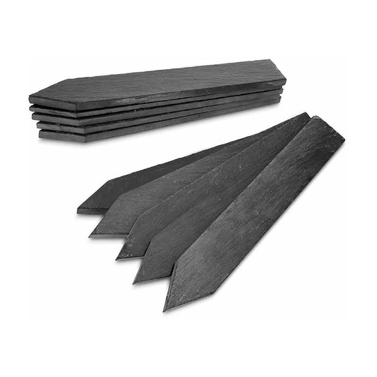 Deckon - Slate Plant Label Markers Accessories Greenhouse Chalkboard Outdoor Garden Durable Adhesive Labels Plant Labels Natural Herbs Reusable Slate