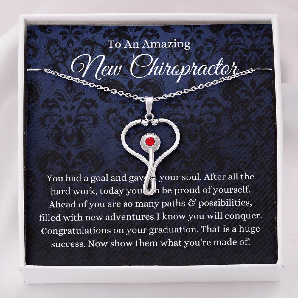 stethoscope, Chiropractor Graduation Gift, Grad Gift For Women, A New Doctor Of Chiropractic Medicine