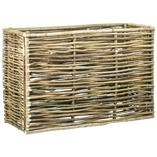 Garden Raised Bed 120x40x80 cm Hazel Wood Vidaxl Brown