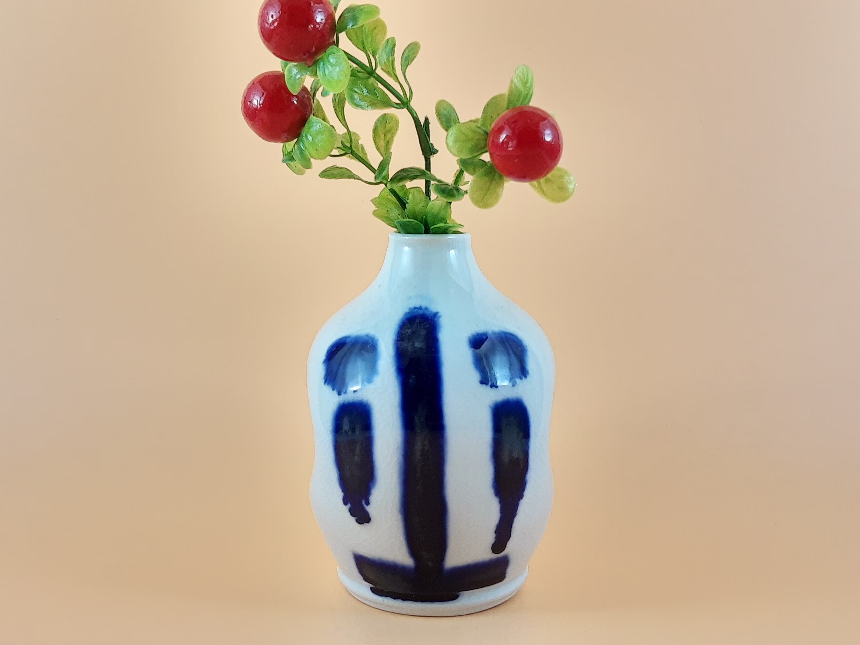 Small Porcelain Bud Vase | Sad Face Pottery