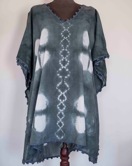 Beach Dress, Apparel, Organic Cotton Beachwear, Dress Knitted, Dye Butterfly Cover Up Batik