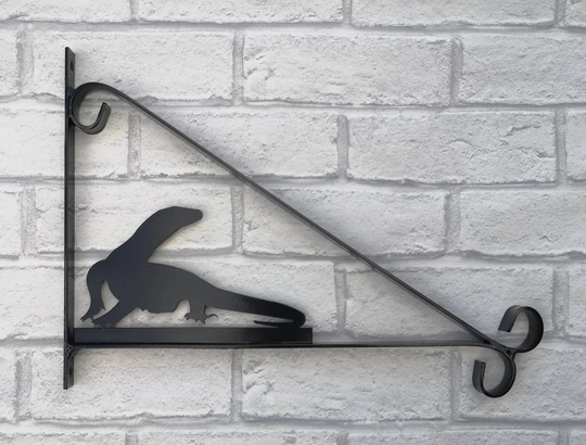 Komodo Dragon Scroll Style Hanging Basket Brackets