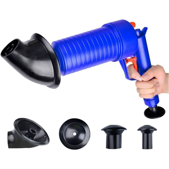 Osqi - Toilet Plunger, Air Drain Blaster, Pressure Pump Cleaner, High Pressure Powerful Manual Sink Plunger Opener Cleaner Pump for Bath Toilets
