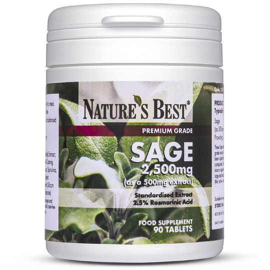 Sage 2500Mg, High Strength 90 Tablets