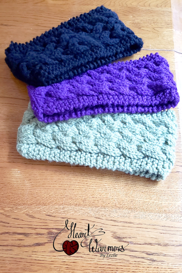 Cabled Earwarmer. Knit Headband. All-Season Headwrap. Hair Accessory. Handmade Sporty Headband. Unisex Earwarmer