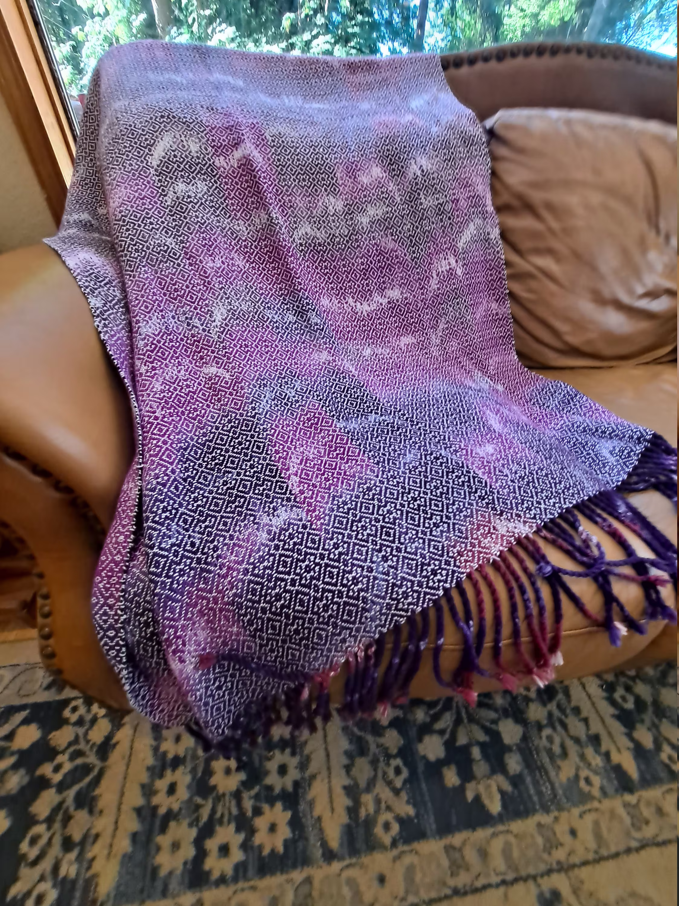 Organic Cotton, Tencel Handwoven Blanket
