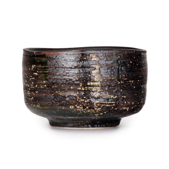 Japanese Imported Traditional Tea Ceremony 16 Fl Oz Matcha Bowl Chawan Reactive Glaze Handcrafted in Japan