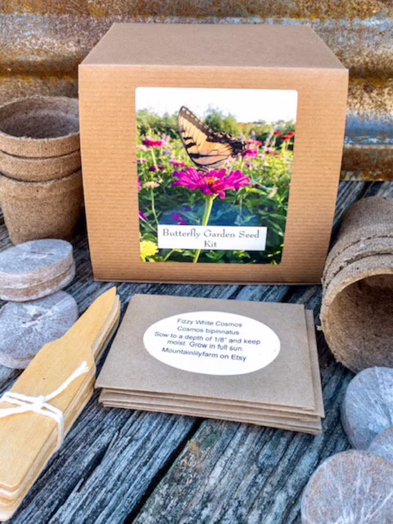 Butterfly Garden Kit, Seeds For Gardening, Great Housewarming Gift Or Gardener