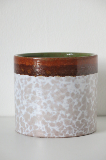 Vintage Mid Century Plant Pot Fat Lava Planter