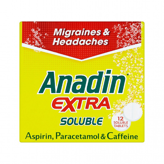 Anadin Extra Soluble 12 Soluble Tablets