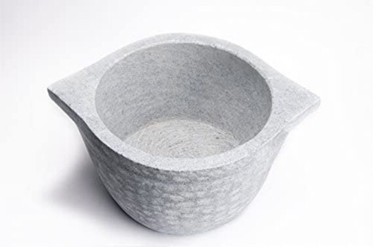 Buy Non Seasoned Soapstone Kalchatti, Kal Chatti Cookware, Cooking in Soapstone, Maakal Chatti, White Stone Cooking Pot, Soapstone Wok, 1.5 Liter