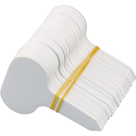 100 Pcs T-Type Plant Labels Blank Garden Label Tags Plastic Plant Markers for Herb 5 x 7 cm