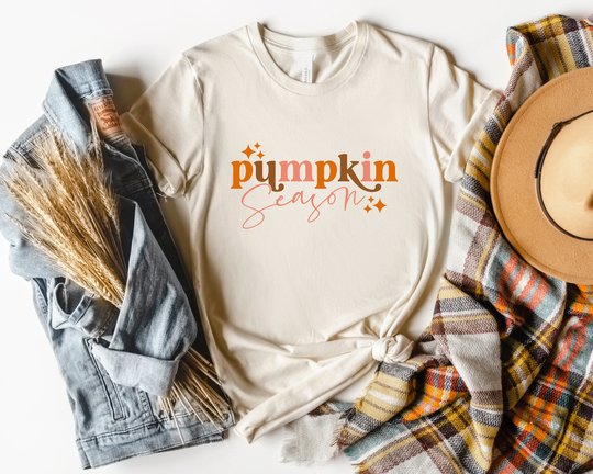 Retro Pumpkin Season Shirt, Cute Fall T-Shirt, Autumn Thanksgiving Patch Shirt Leopard Fall Shirt