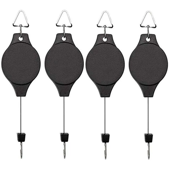Ilovemilan - Plant Hook Pulley Retractable Plant Hanger For Easy Reach Hanging Flower Baskets For Garden Basket Planters And Bird Feeders Hangs High