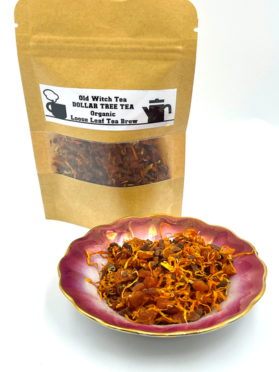 Dollar Tree Organic Premium Herbal Loose Leaf Tea & Peridot Essence Ritual/Abundance/ Prosperity/ Money/ Financial Stability