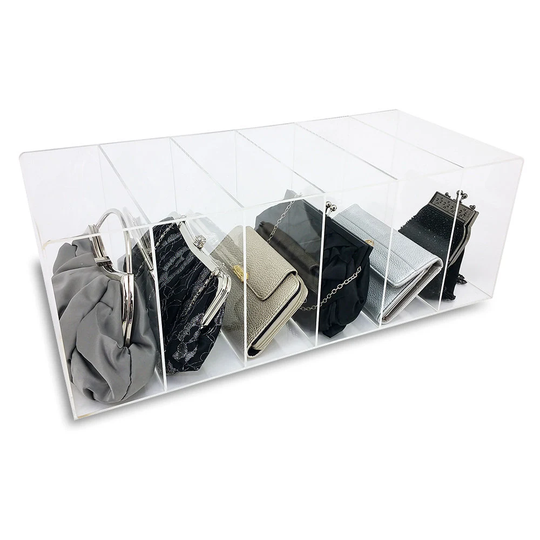 Deluxe Acrylic 6 Slot Purse Organizer