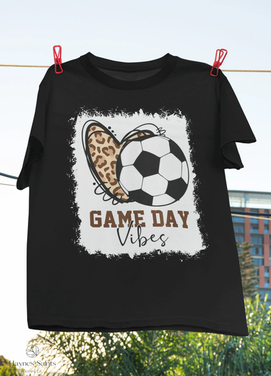 Bleached Soccer Game Day Vibes Mom Season Vintage T-Shirt, Fan Shirt, Lovers Shirt