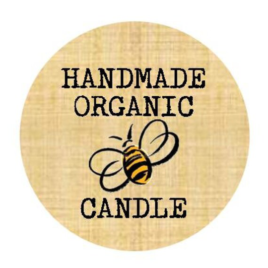 24 X Personalised Homemade Organic Candle Sticky Labels, Handmade Tags, Homemade Labels, Wedding Favours