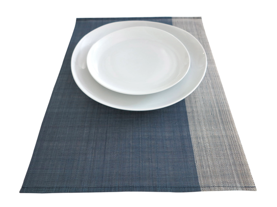 Hand Weaved Organic Sinamay Placemat in Unique Gray