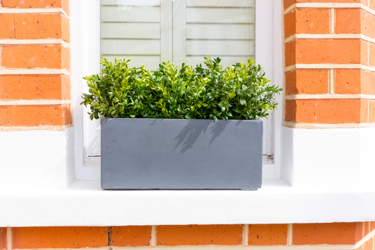 Small Window Box Planter In Parisian Grey
