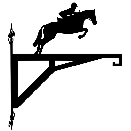 Horse Jumping Modern Contemporary Hanging Bracket