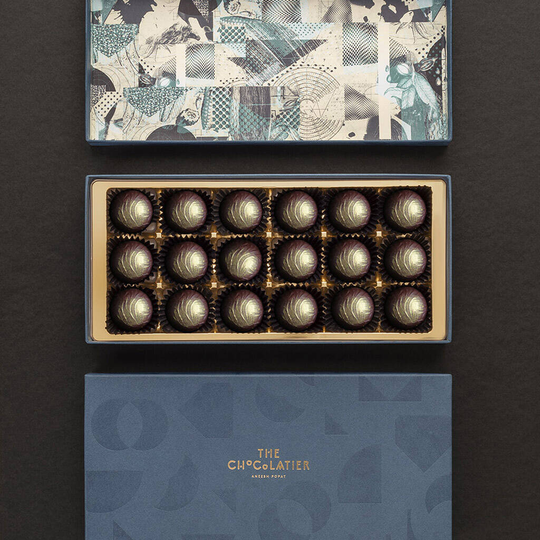 18 Dark Salted Caramel Truffles