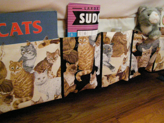 Bedside Caddy 5 Pocket Cats Organizer