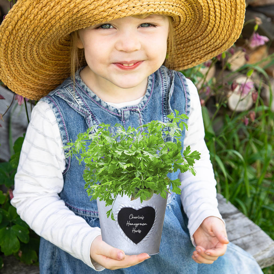 Personalised Heart Herb Planter